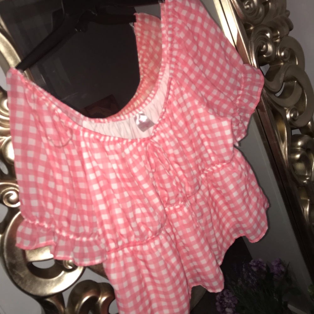 Red & White Blouse - Picture 4 of 5